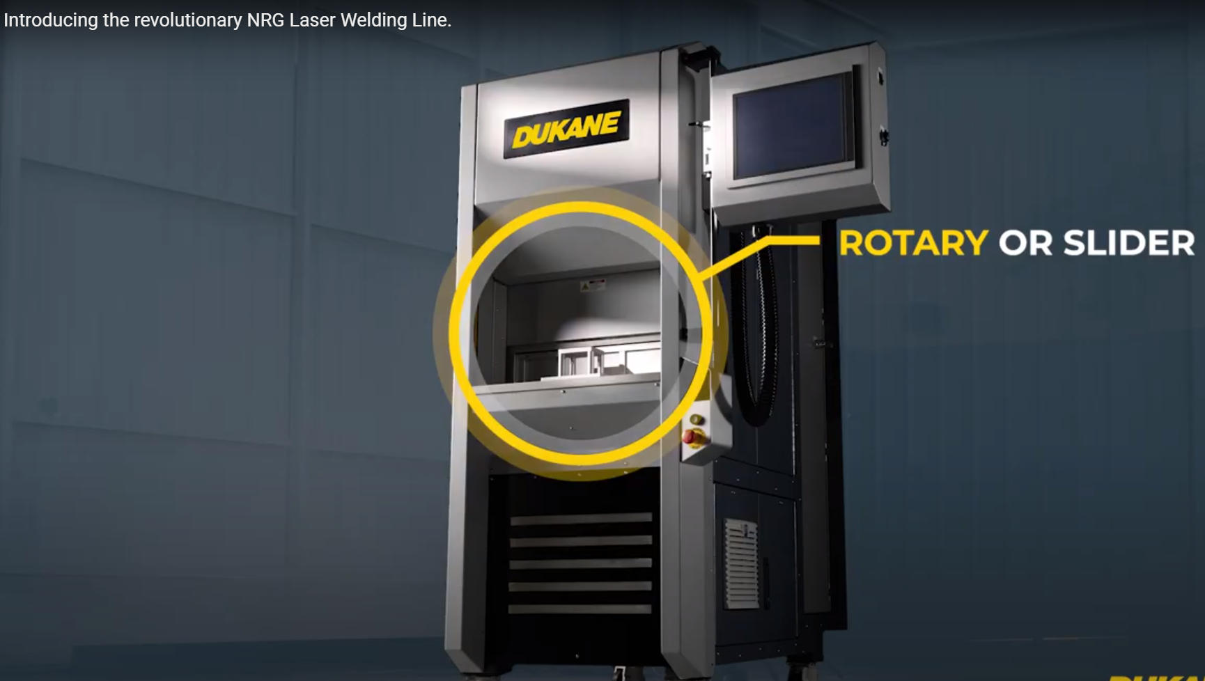 NRG Laser Plastic Welding line from Dukane